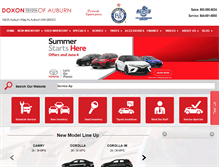Tablet Screenshot of doxontoyota.com